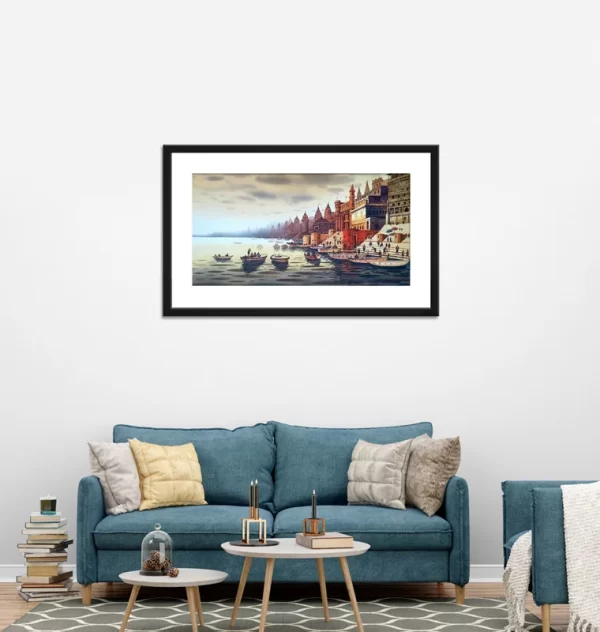 Kashi Vishwanath Temple - Wall Art Print Frame