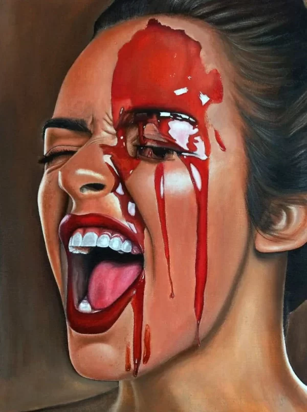 Personal Handmade Acrylic Colour Portrait