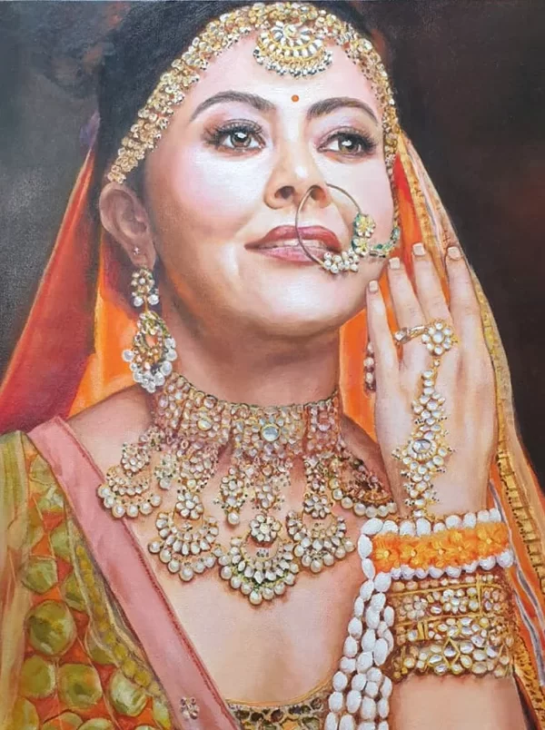 Personal Handmade Oil Colour Portrait