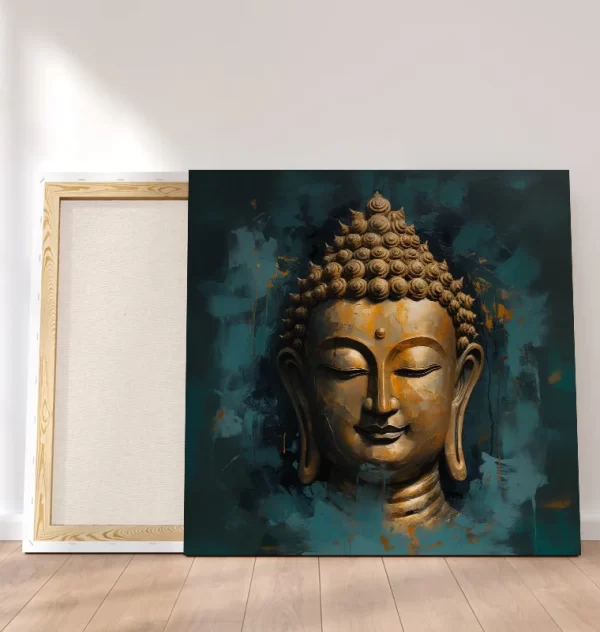 Buddha Painting with Gold Colour Home Decor