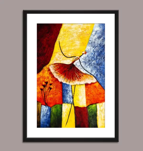 Ballet Girl Dance Figurative Painting Modern Art - Free Shipping