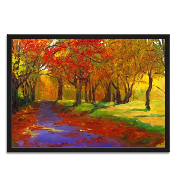 landscape paintings for living room Framed Premium Gallery Decor Painting Wall Decoration for Modern Living Room Office Maple Tree - Wall Art